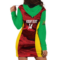 Custom Guyana Cricket Hoodie Dress Go Amazon Warriors Marble Pattern - Wonder Print Shop