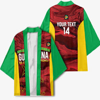 Custom Guyana Cricket Kimono Go Amazon Warriors Marble Pattern - Wonder Print Shop