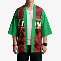 Custom Guyana Cricket Kimono Go Amazon Warriors Marble Pattern - Wonder Print Shop