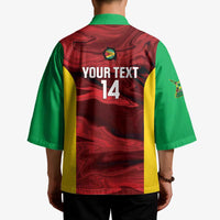 Custom Guyana Cricket Kimono Go Amazon Warriors Marble Pattern - Wonder Print Shop