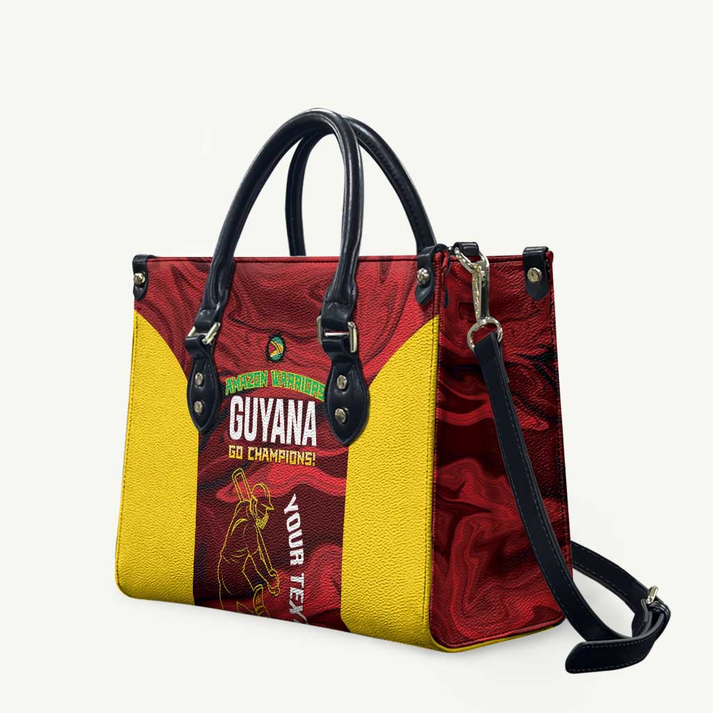 Custom Guyana Cricket Leather Bag Go Amazon Warriors Marble Pattern - Wonder Print Shop