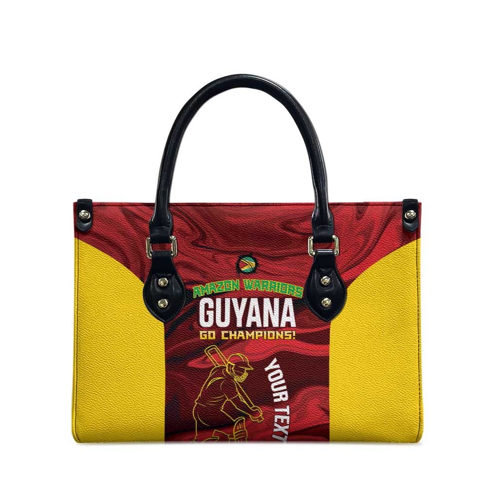 Custom Guyana Cricket Leather Bag Go Amazon Warriors Marble Pattern - Wonder Print Shop