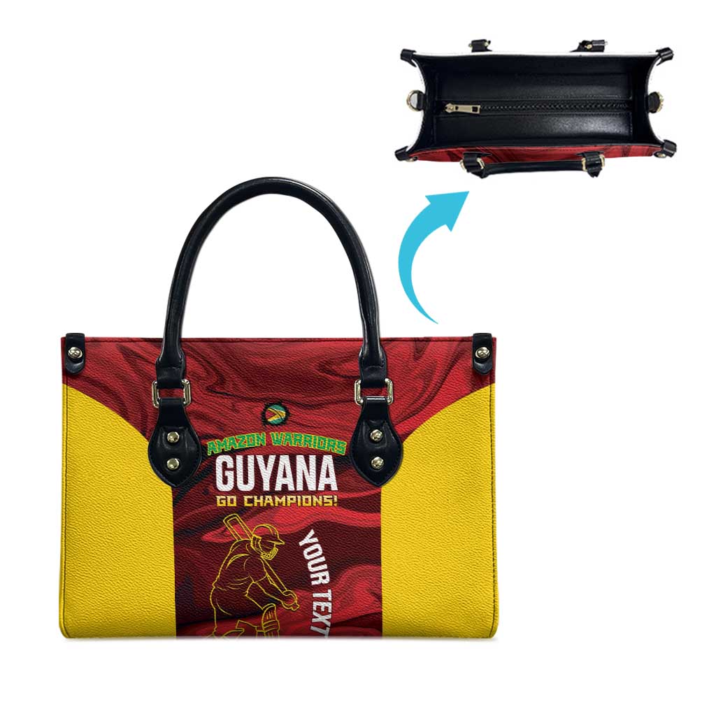 Custom Guyana Cricket Leather Bag Go Amazon Warriors Marble Pattern - Wonder Print Shop