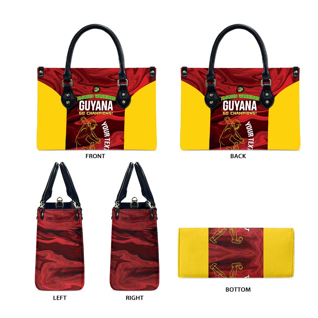 Custom Guyana Cricket Leather Bag Go Amazon Warriors Marble Pattern - Wonder Print Shop