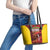Custom Guyana Cricket Leather Tote Bag Go Amazon Warriors Marble Pattern - Wonder Print Shop