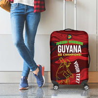 Custom Guyana Cricket Luggage Cover Go Amazon Warriors Marble Pattern - Wonder Print Shop