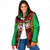 Custom Guyana Cricket Padded Jacket Go Amazon Warriors Marble Pattern - Wonder Print Shop