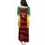 Custom Guyana Cricket Puletasi Go Amazon Warriors Marble Pattern - Wonder Print Shop