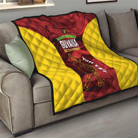 Custom Guyana Cricket Quilt Go Amazon Warriors Marble Pattern - Wonder Print Shop