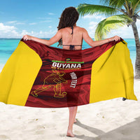 Custom Guyana Cricket Sarong Go Amazon Warriors Marble Pattern - Wonder Print Shop