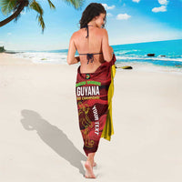 Custom Guyana Cricket Sarong Go Amazon Warriors Marble Pattern - Wonder Print Shop