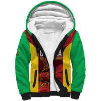 Custom Guyana Cricket Sherpa Hoodie Go Amazon Warriors Marble Pattern - Wonder Print Shop