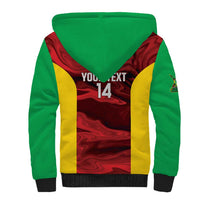 Custom Guyana Cricket Sherpa Hoodie Go Amazon Warriors Marble Pattern - Wonder Print Shop