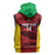 Custom Guyana Cricket Sleeveless Zip Hoodie Go Amazon Warriors Marble Pattern - Wonder Print Shop