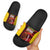 Custom Guyana Cricket Slide Sandals Go Amazon Warriors Marble Pattern - Wonder Print Shop