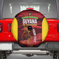 Custom Guyana Cricket Spare Tire Cover Go Amazon Warriors Marble Pattern - Wonder Print Shop
