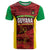 Custom Guyana Cricket T Shirt Go Amazon Warriors Marble Pattern - Wonder Print Shop