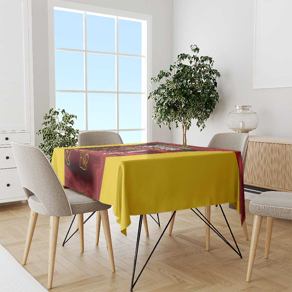 Custom Guyana Cricket Tablecloth Go Amazon Warriors Marble Pattern - Wonder Print Shop