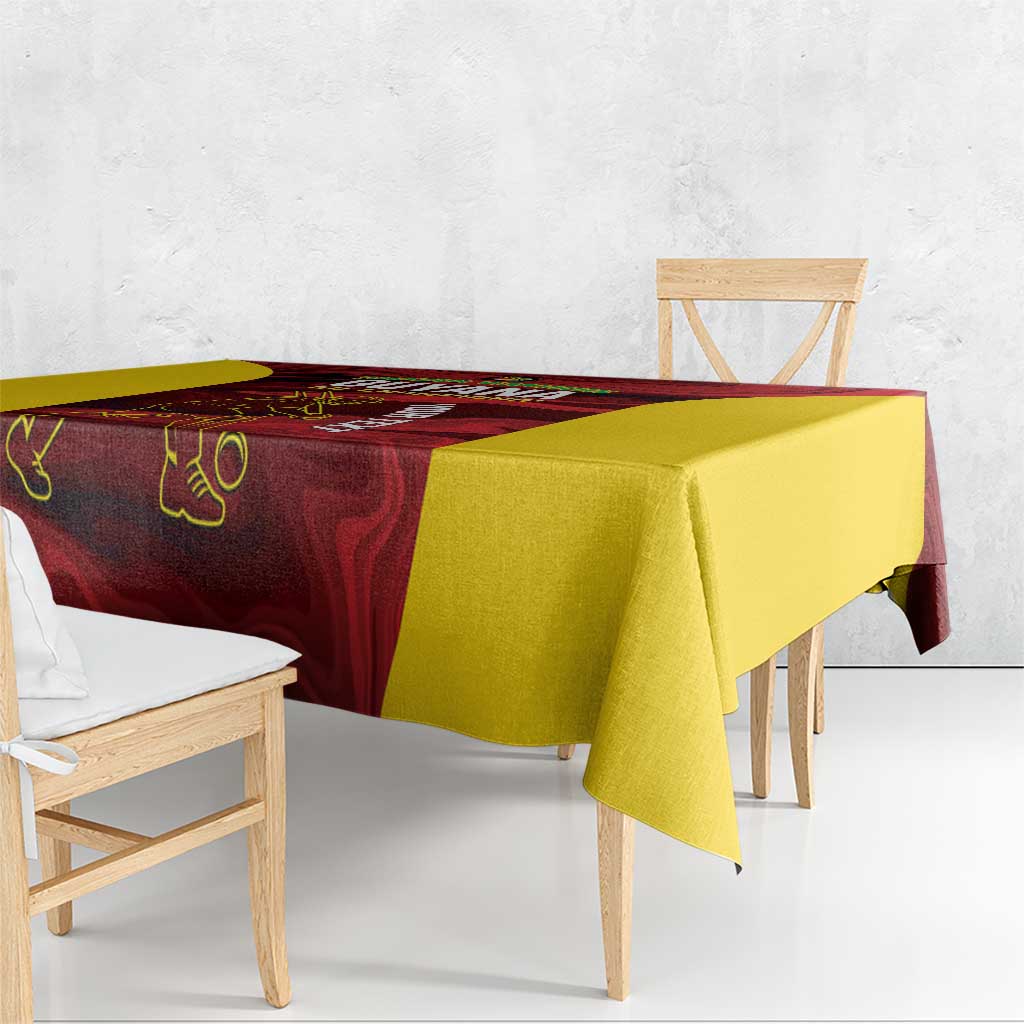 Custom Guyana Cricket Tablecloth Go Amazon Warriors Marble Pattern - Wonder Print Shop