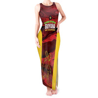 Custom Guyana Cricket Tank Maxi Dress Go Amazon Warriors Marble Pattern - Wonder Print Shop