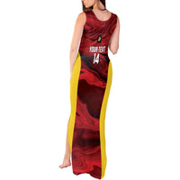 Custom Guyana Cricket Tank Maxi Dress Go Amazon Warriors Marble Pattern - Wonder Print Shop