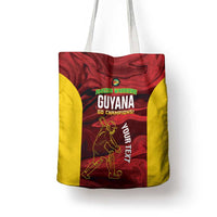 Custom Guyana Cricket Tote Bag Go Amazon Warriors Marble Pattern - Wonder Print Shop