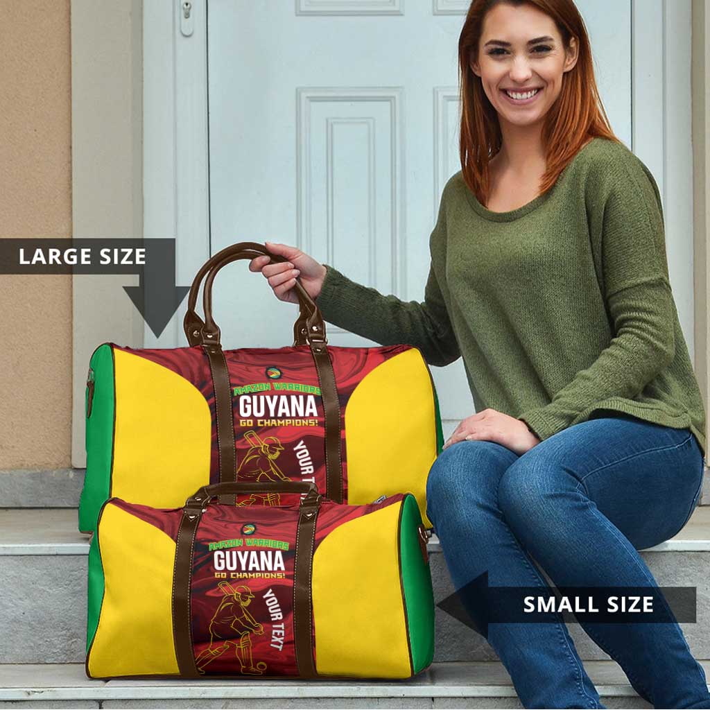 Custom Guyana Cricket Travel Bag Go Amazon Warriors Marble Pattern - Wonder Print Shop