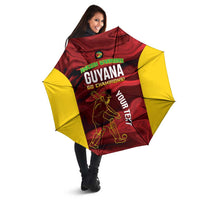 Custom Guyana Cricket Umbrella Go Amazon Warriors Marble Pattern - Wonder Print Shop