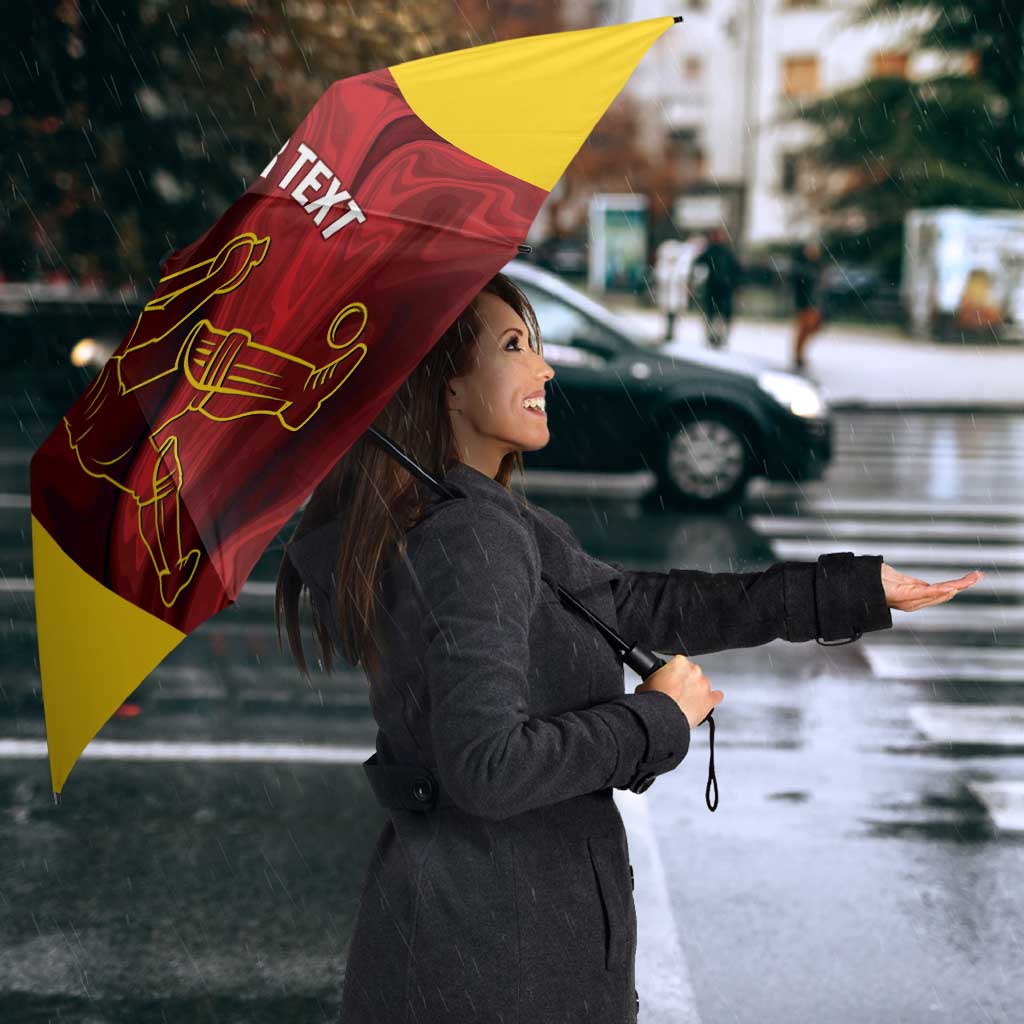 Custom Guyana Cricket Umbrella Go Amazon Warriors Marble Pattern - Wonder Print Shop