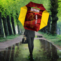 Custom Guyana Cricket Umbrella Go Amazon Warriors Marble Pattern - Wonder Print Shop