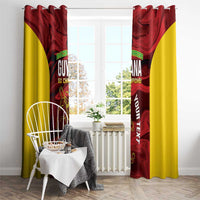Custom Guyana Cricket Window Curtain Go Amazon Warriors Marble Pattern - Wonder Print Shop