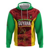 Custom Guyana Cricket Zip Hoodie Go Amazon Warriors Marble Pattern - Wonder Print Shop