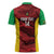 Custom Guyana Cricket Zipper Polo Shirt Go Amazon Warriors Marble Pattern - Wonder Print Shop
