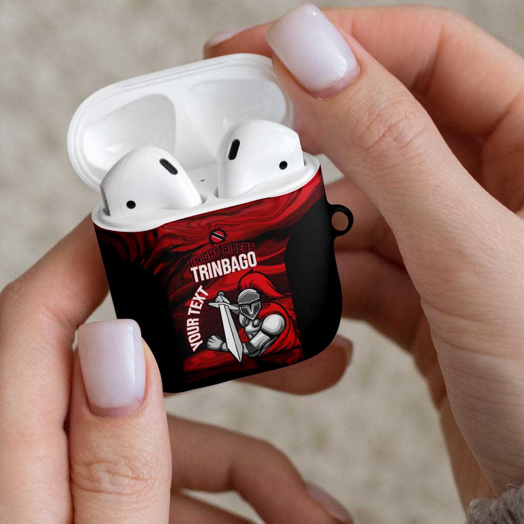 Custom Trinbago Cricket AirPods Case Go Knight Riders Marble Pattern - Wonder Print Shop