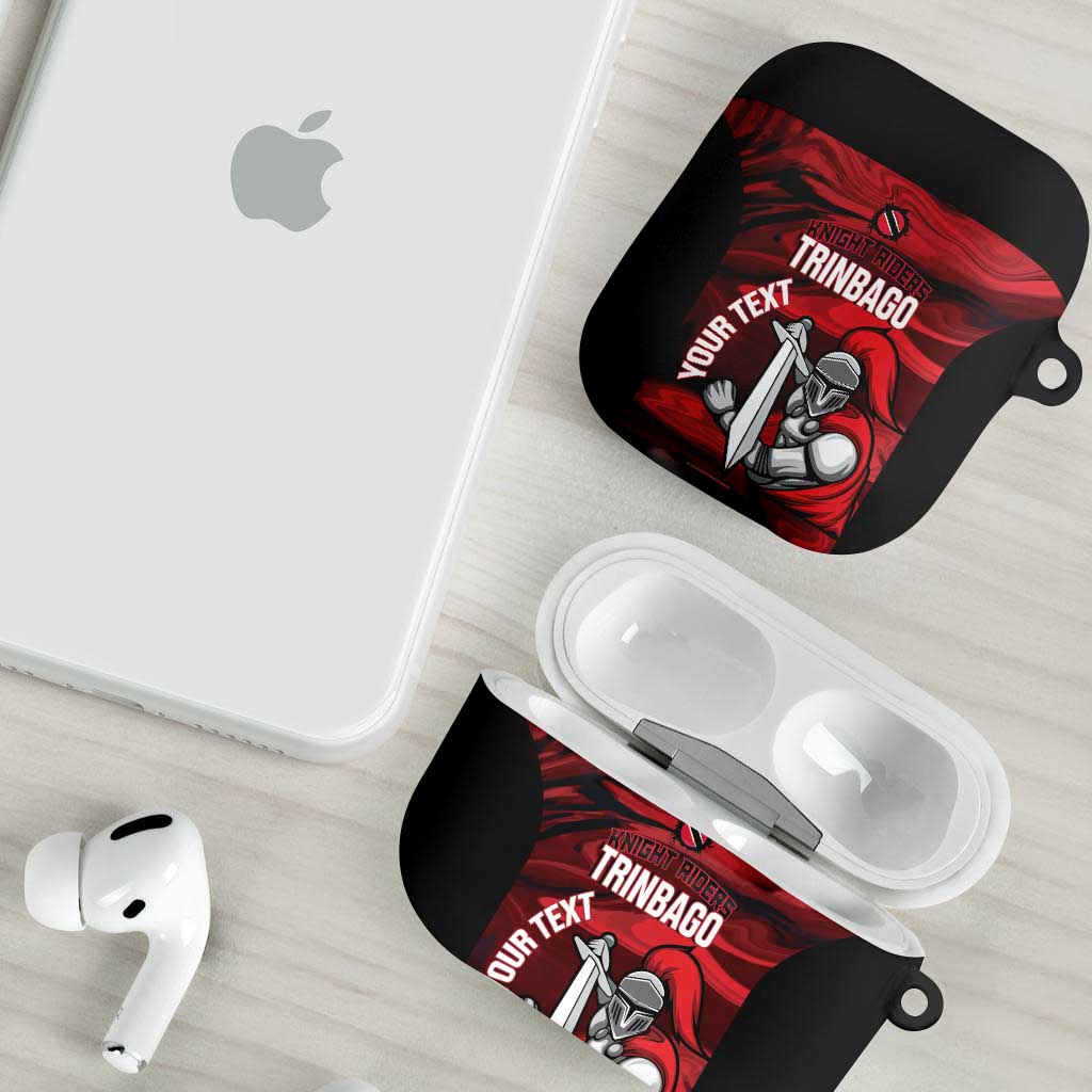 Custom Trinbago Cricket AirPods Case Go Knight Riders Marble Pattern - Wonder Print Shop