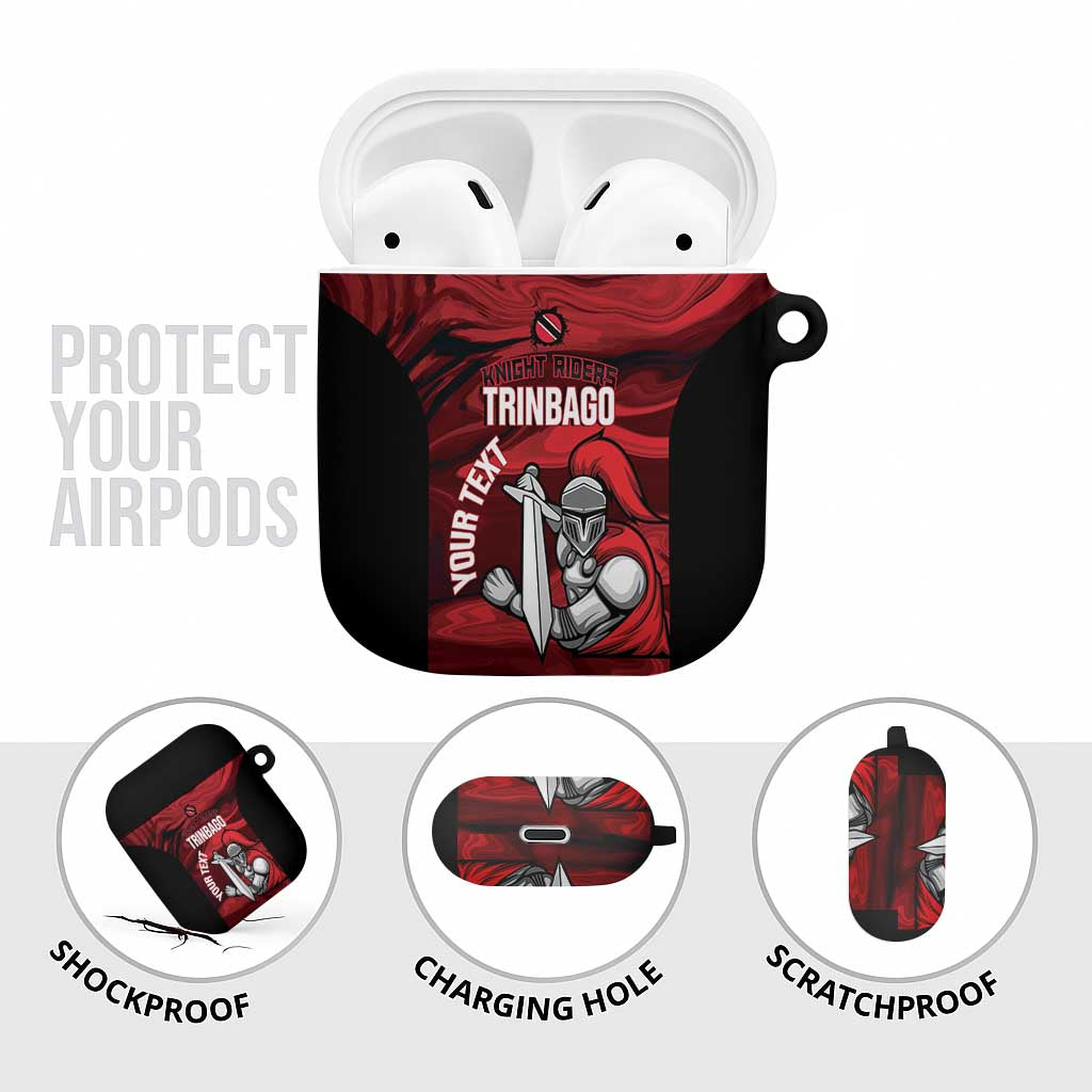 Custom Trinbago Cricket AirPods Case Go Knight Riders Marble Pattern - Wonder Print Shop