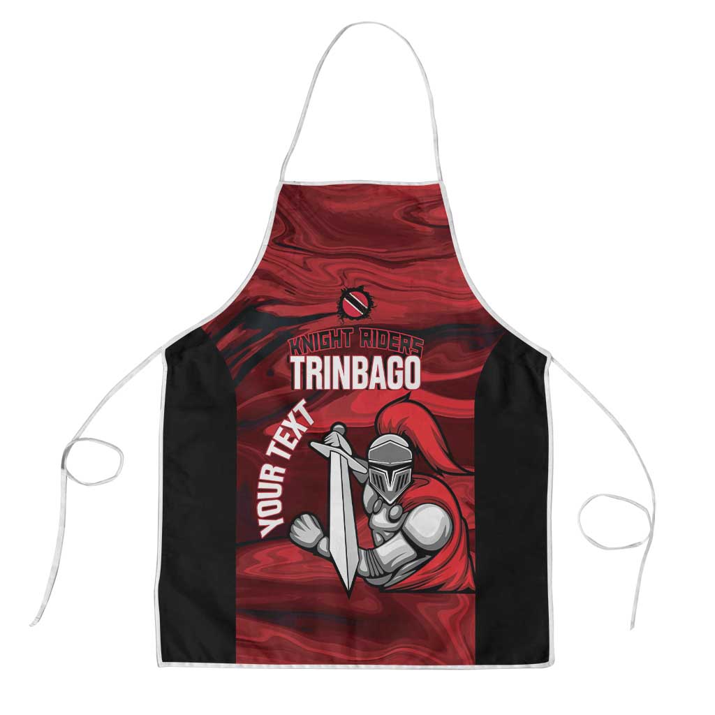 Custom Trinbago Cricket Apron Go Knight Riders Marble Pattern - Wonder Print Shop