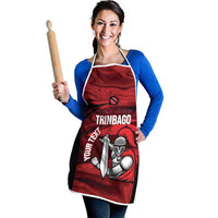 Custom Trinbago Cricket Apron Go Knight Riders Marble Pattern - Wonder Print Shop