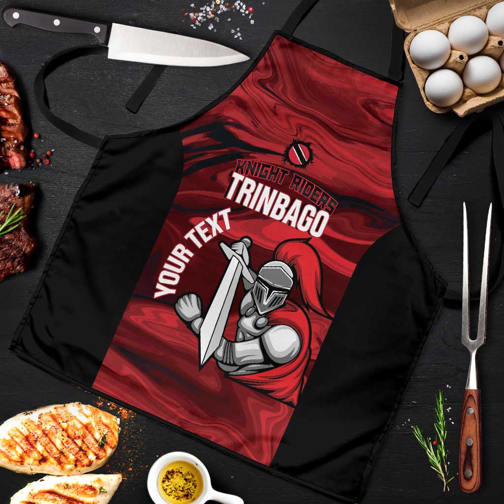 Custom Trinbago Cricket Apron Go Knight Riders Marble Pattern - Wonder Print Shop