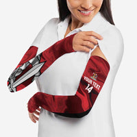 Custom Trinbago Cricket Arm Sleeves Go Knight Riders Marble Pattern - Wonder Print Shop