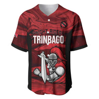 Custom Trinbago Cricket Baseball Jersey Go Knight Riders Marble Pattern - Wonder Print Shop