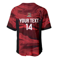 Custom Trinbago Cricket Baseball Jersey Go Knight Riders Marble Pattern - Wonder Print Shop