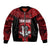 Custom Trinbago Cricket Bomber Jacket Go Knight Riders Marble Pattern - Wonder Print Shop