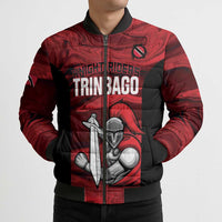 Custom Trinbago Cricket Bomber Puffer Jacket Go Knight Riders Marble Pattern - Wonder Print Shop