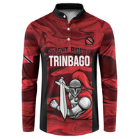 Custom Trinbago Cricket Button Sweatshirt Go Knight Riders Marble Pattern - Wonder Print Shop