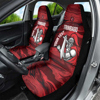 Custom Trinbago Cricket Car Seat Cover Go Knight Riders Marble Pattern - Wonder Print Shop