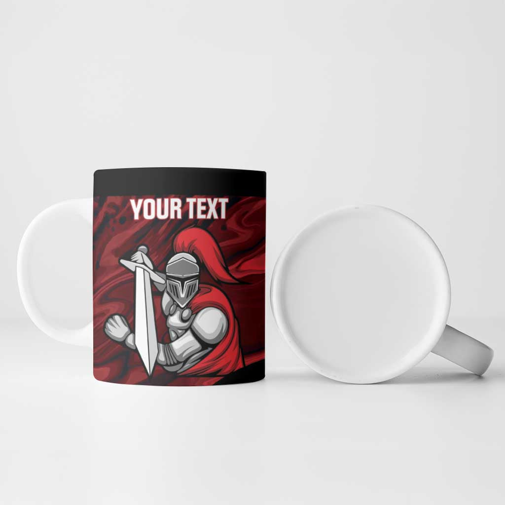 Custom Trinbago Cricket Ceramic Mug Go Knight Riders Marble Pattern - Wonder Print Shop