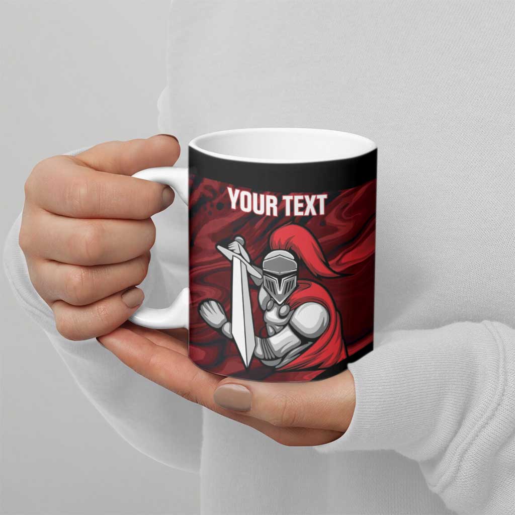 Custom Trinbago Cricket Ceramic Mug Go Knight Riders Marble Pattern - Wonder Print Shop