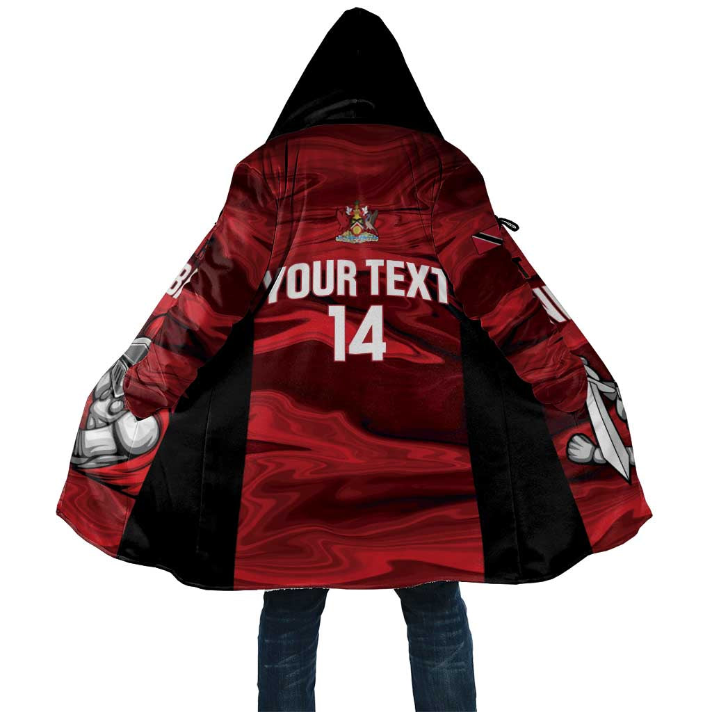 Custom Trinbago Cricket Cloak Go Knight Riders Marble Pattern - Wonder Print Shop