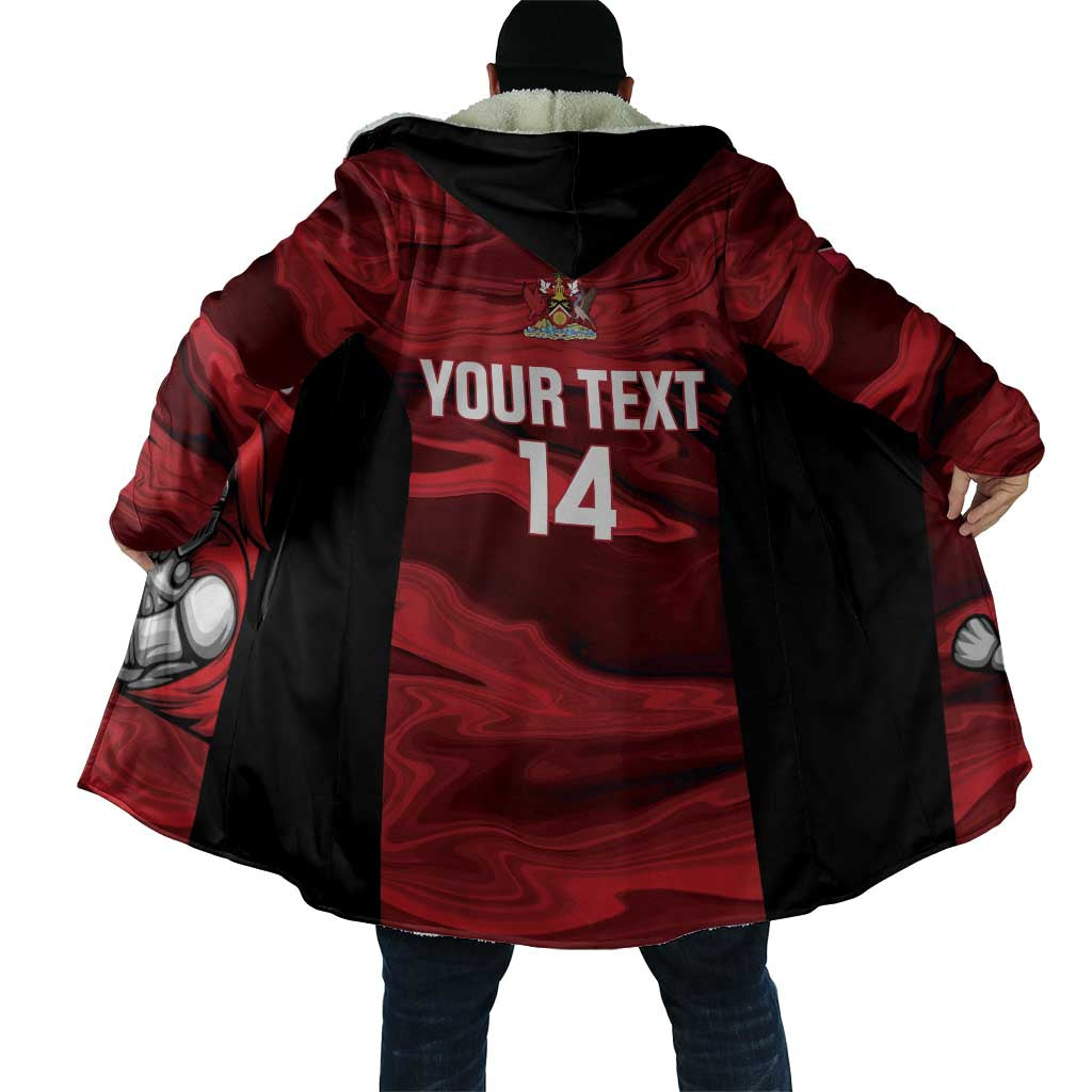 Custom Trinbago Cricket Cloak Go Knight Riders Marble Pattern - Wonder Print Shop